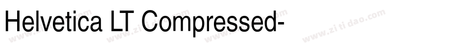 Helvetica LT Compressed字体转换